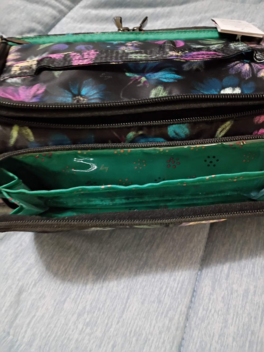 Lug Trolley Bloom Black Women’s Travel Cosmetic Bag in Black - Picture 3 of 13